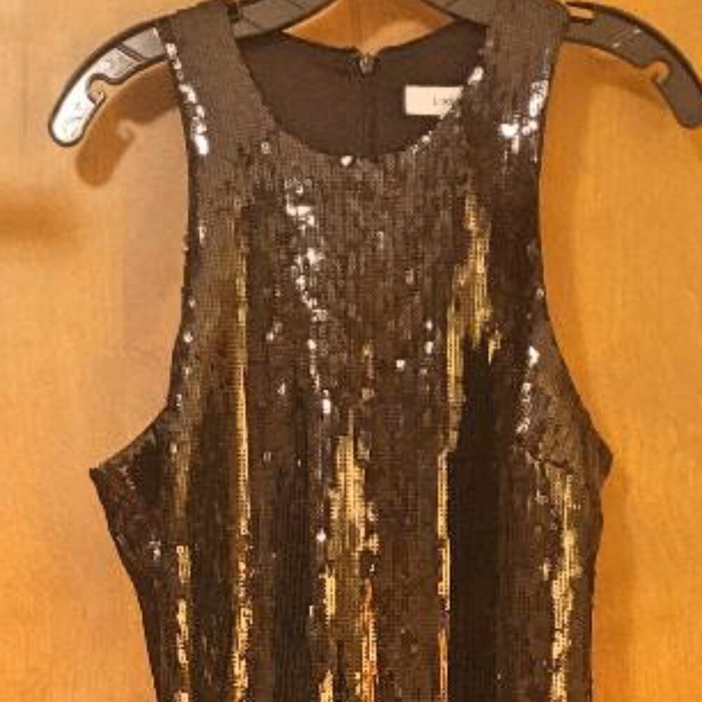 Elegant Sequins Evening Gown - Picture 1 of 6